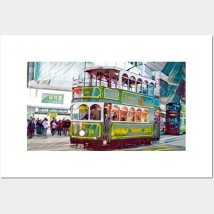 Hong Kong Tram Posters and Art